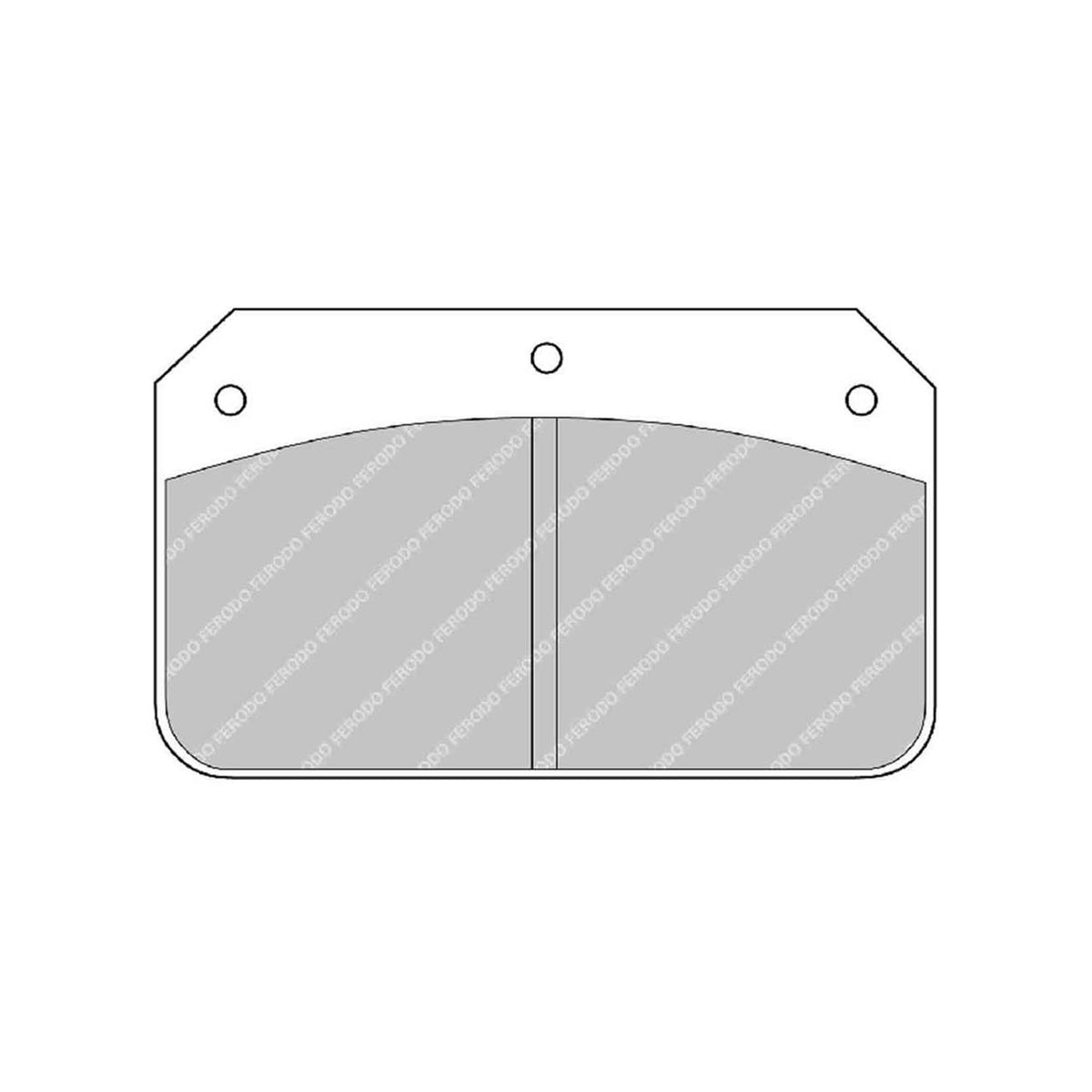 Ferodo FRP502H DS2500 Brake Pads for Wilwood & Outlaw Calipers (Rear