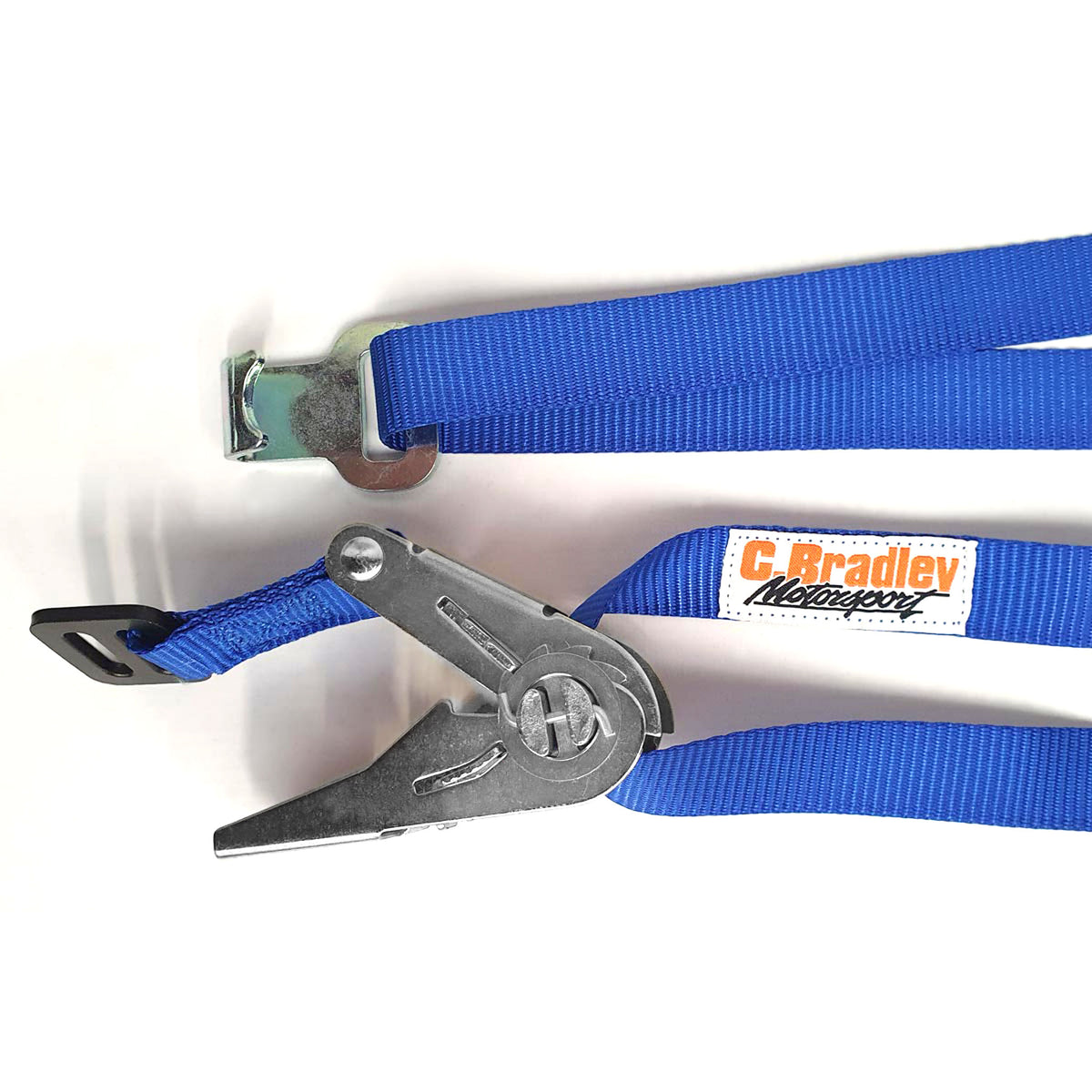 TRS Spare Wheel Strap Fixed Blue C Bradley Motorsport