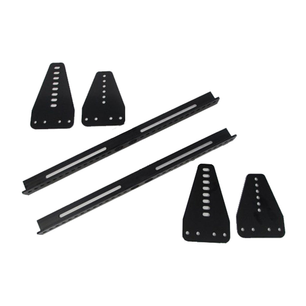 Seat Bracket Alloy 3 Piece Side Mounting (Black Anodised)