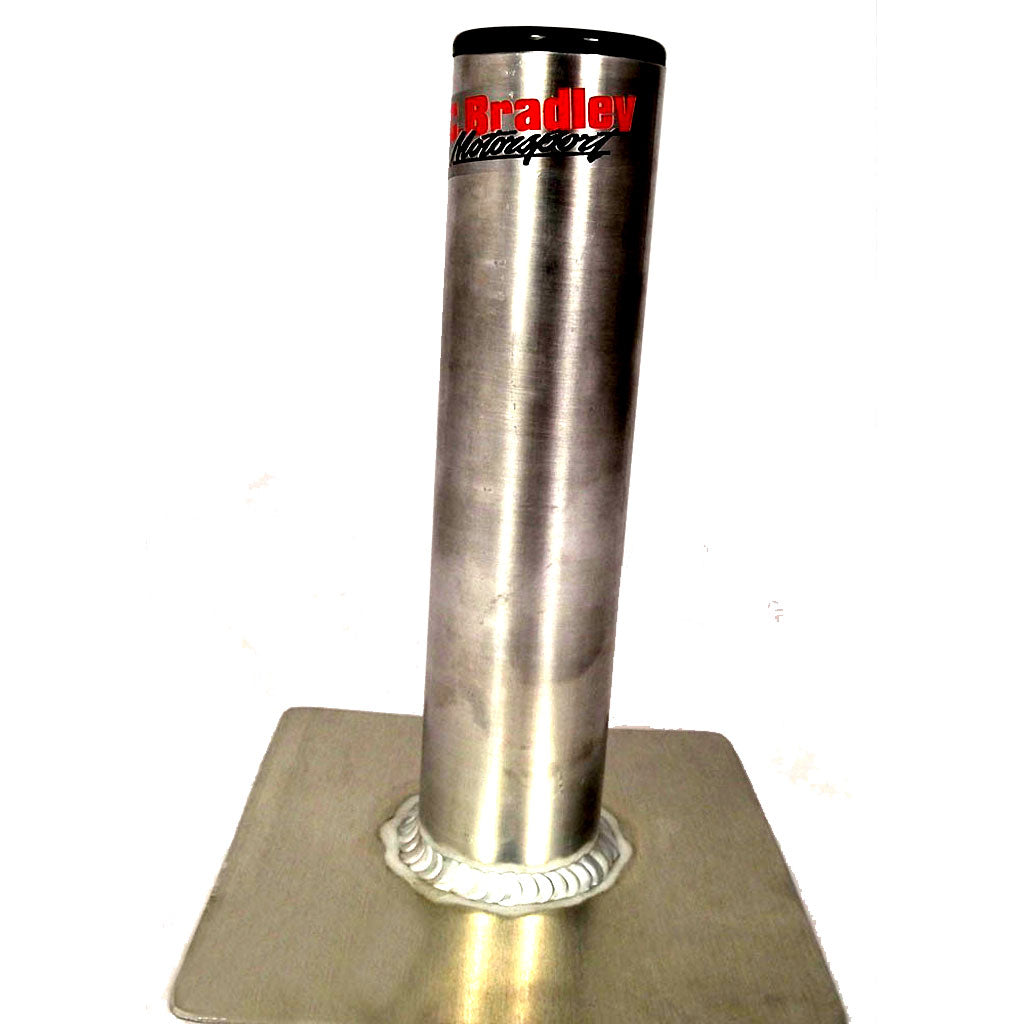 Alloy Spare Wheel Holder with 6" Square Base C Bradley Motorsport