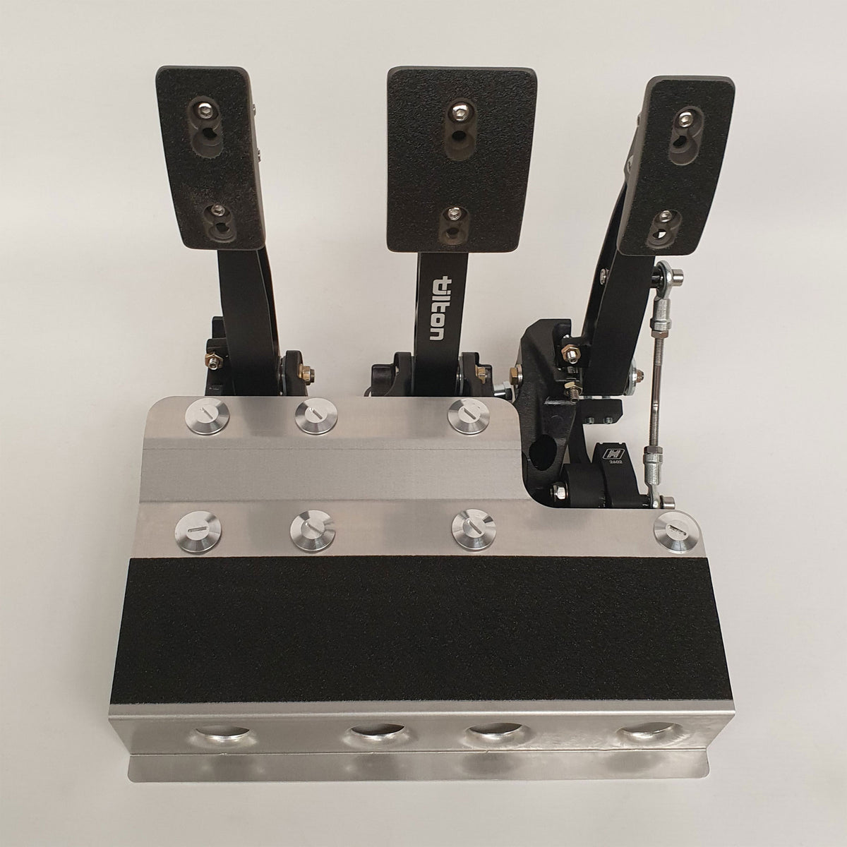 tilton pedal Tilton 72-616 Pedal Box (Underfoot) with Cylinders, Throttle Link & Heel Rest – C Bradley Motorsport