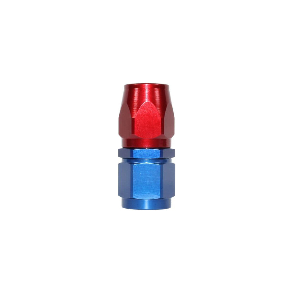 Speedflow -12JIC Straight Red/Blue Fitting For Rubber Hose