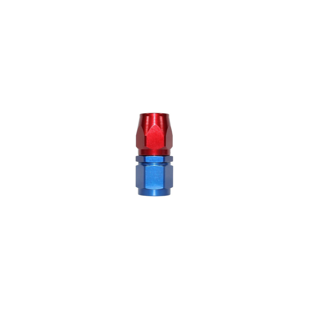 Speedflow -6JIC Straight Red/Blue Fitting For Rubber Hose