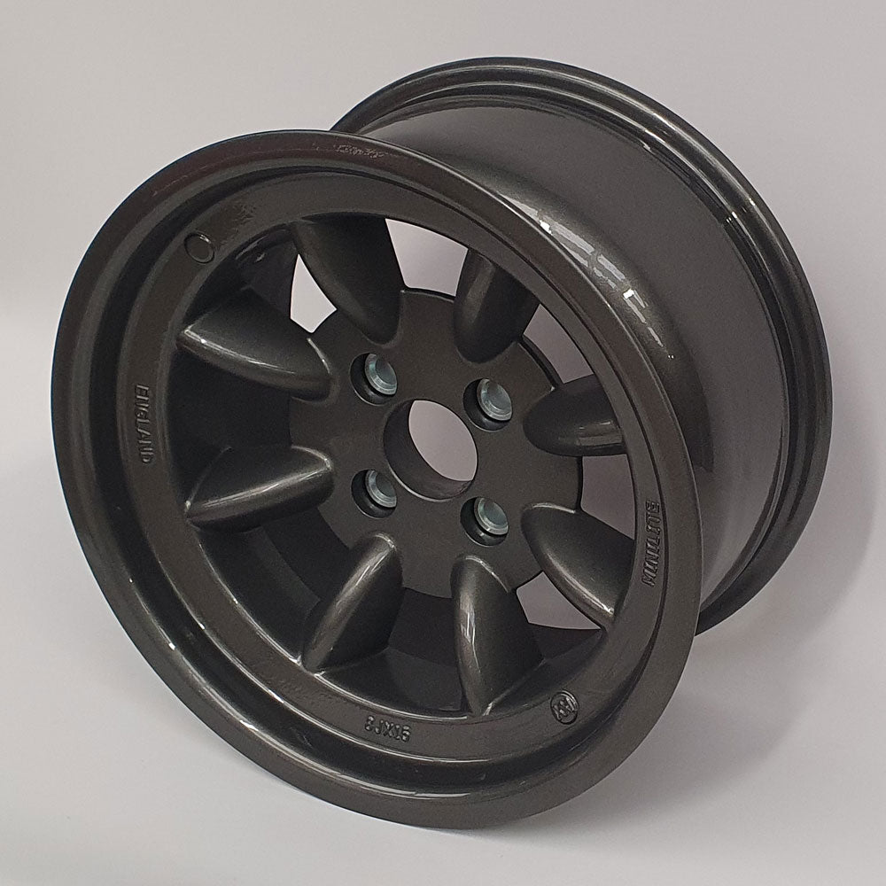8.0" x 15" Minilite Wheel in Anthracite Grey, available in offset ET-16