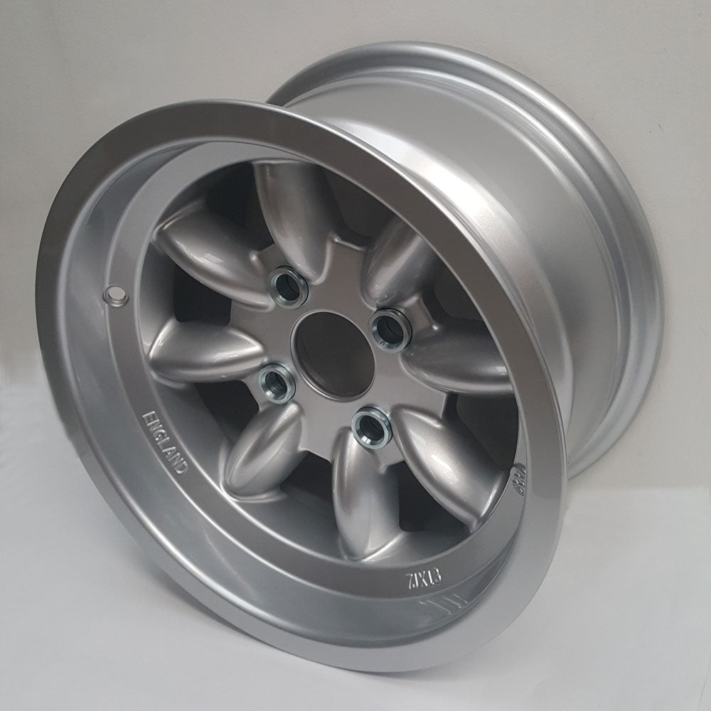 7.0x13" Minilite Wheel in Silver, available in offset ET0