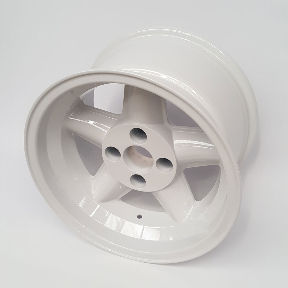 9.0" x 15" Revolution Competition Wheel in White, available in offset ET-12