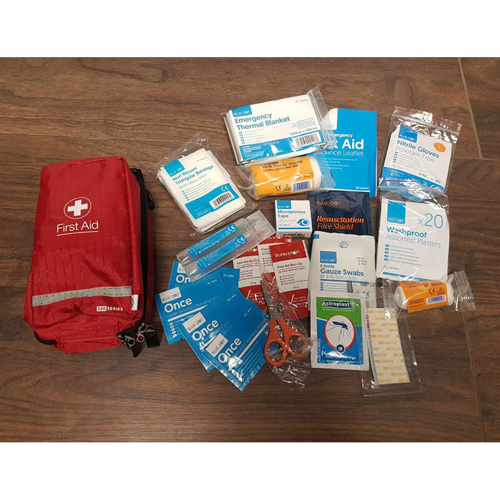 Red In-Car First Aid Kit