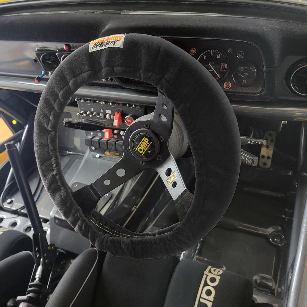 Black Elasticated Steering Wheel Cover