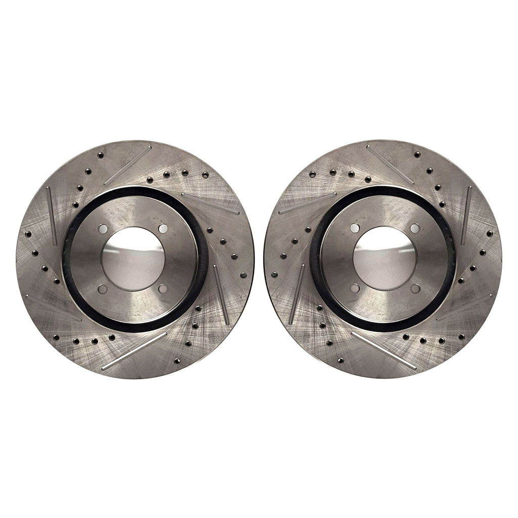 X Drilled & Grooved Vented 260x20 Brake Disc For Wilwood 4 Pot Caliper