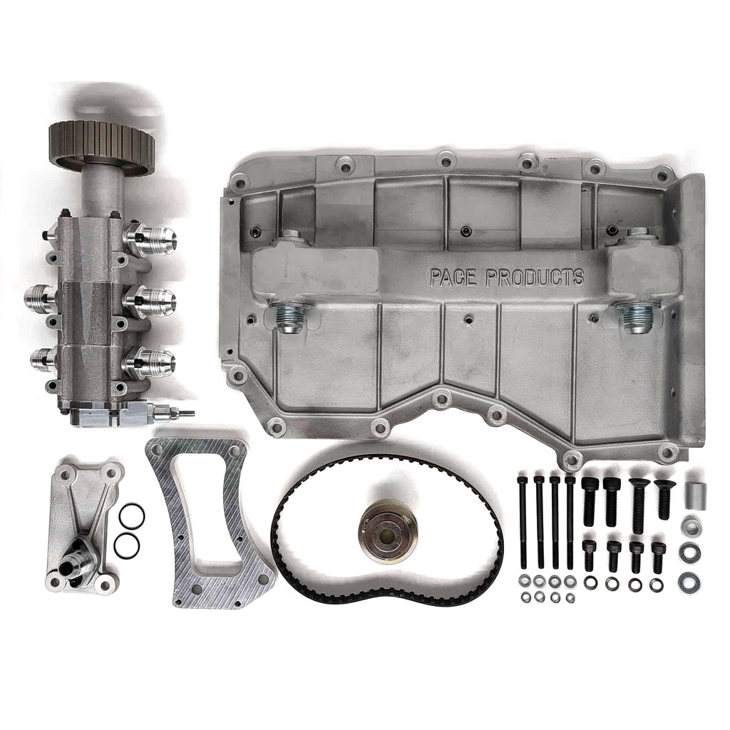 PACE Dry Sump Kit for Ford Duratec 2.3 Litre engine. Oil Pump mounts to Exhaust Side of engine