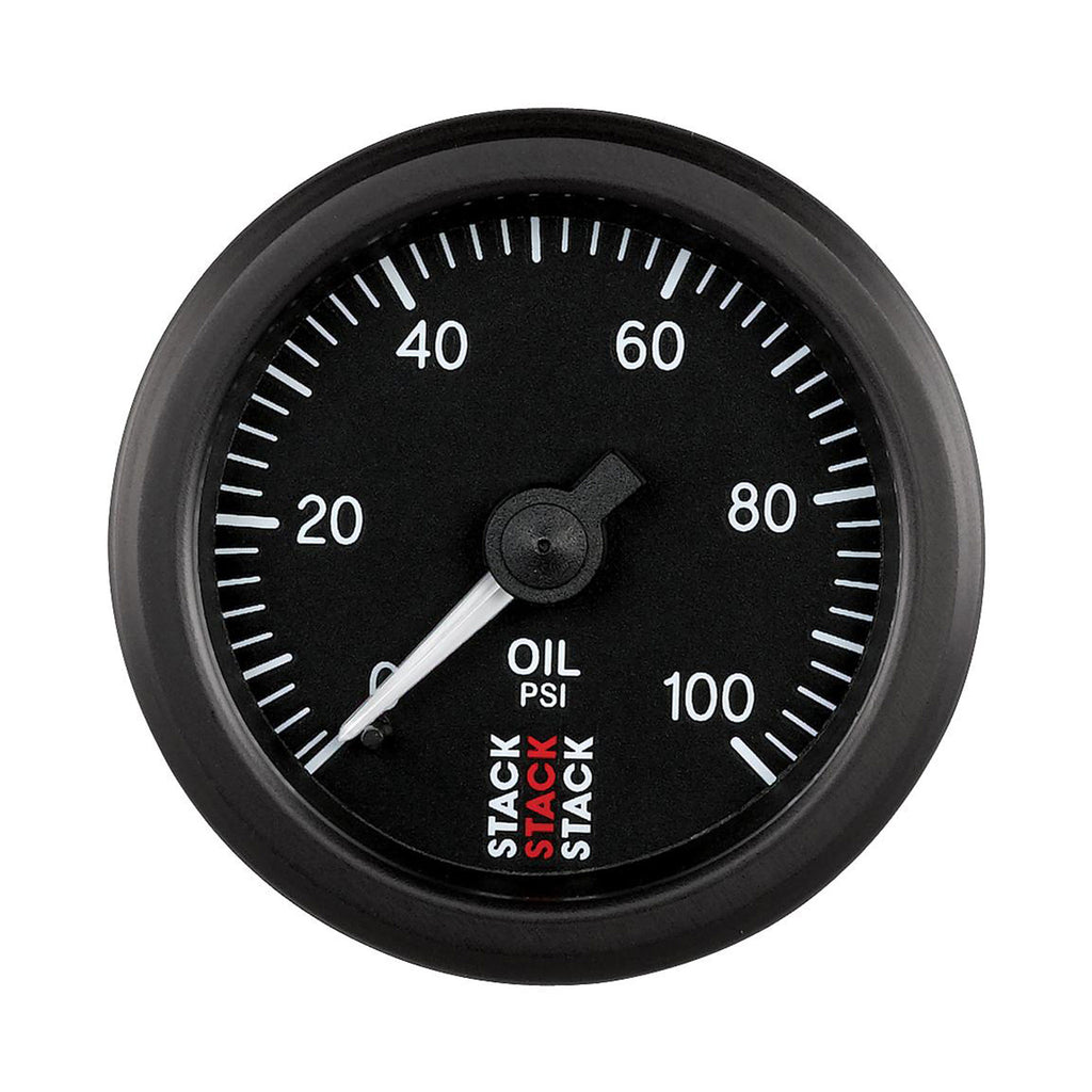 Stack Oil Pressure Mechanical Gauge 0-100 PSI