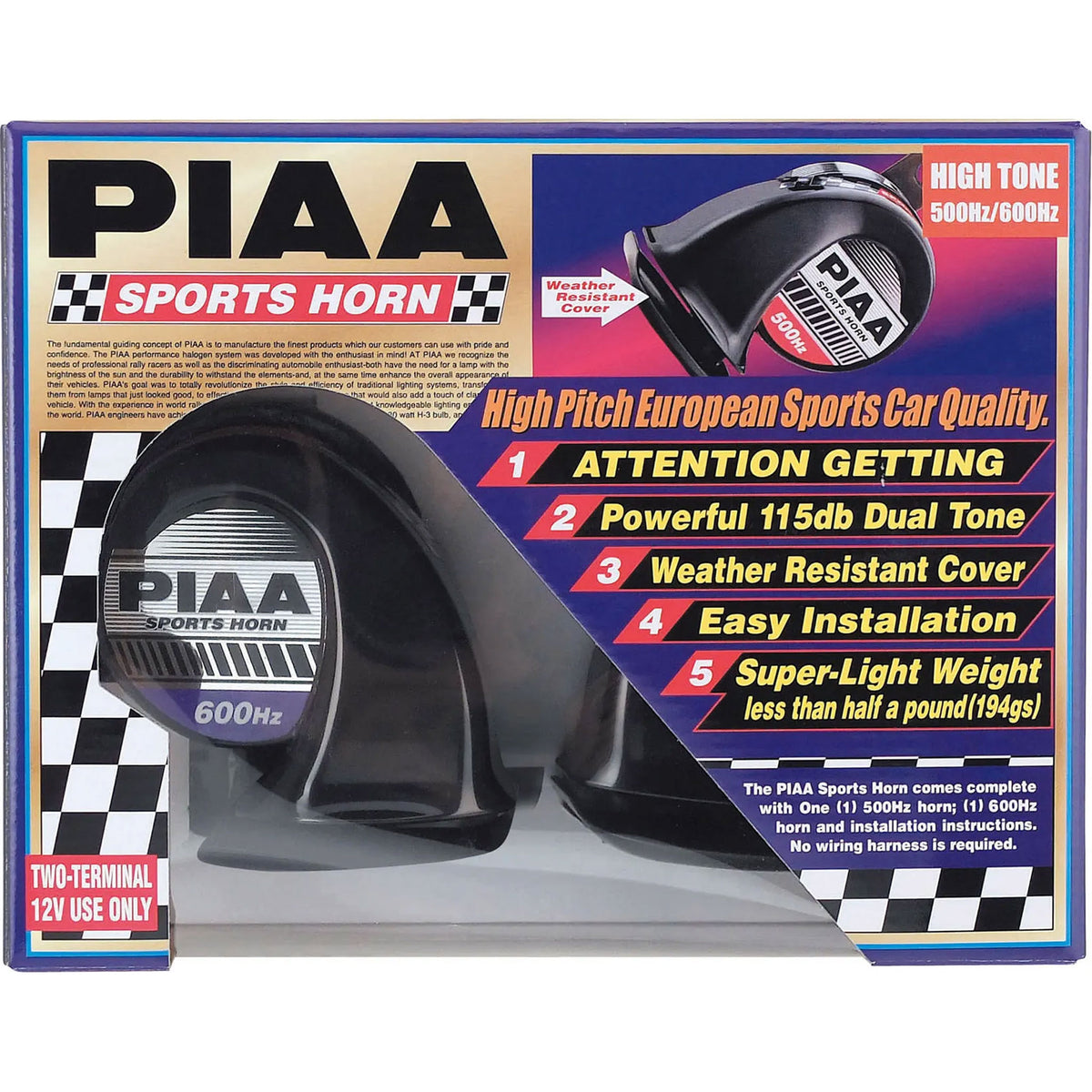PIAA Sports Horn Dual High Tone 500Hz/600Hz – C Bradley Motorsport