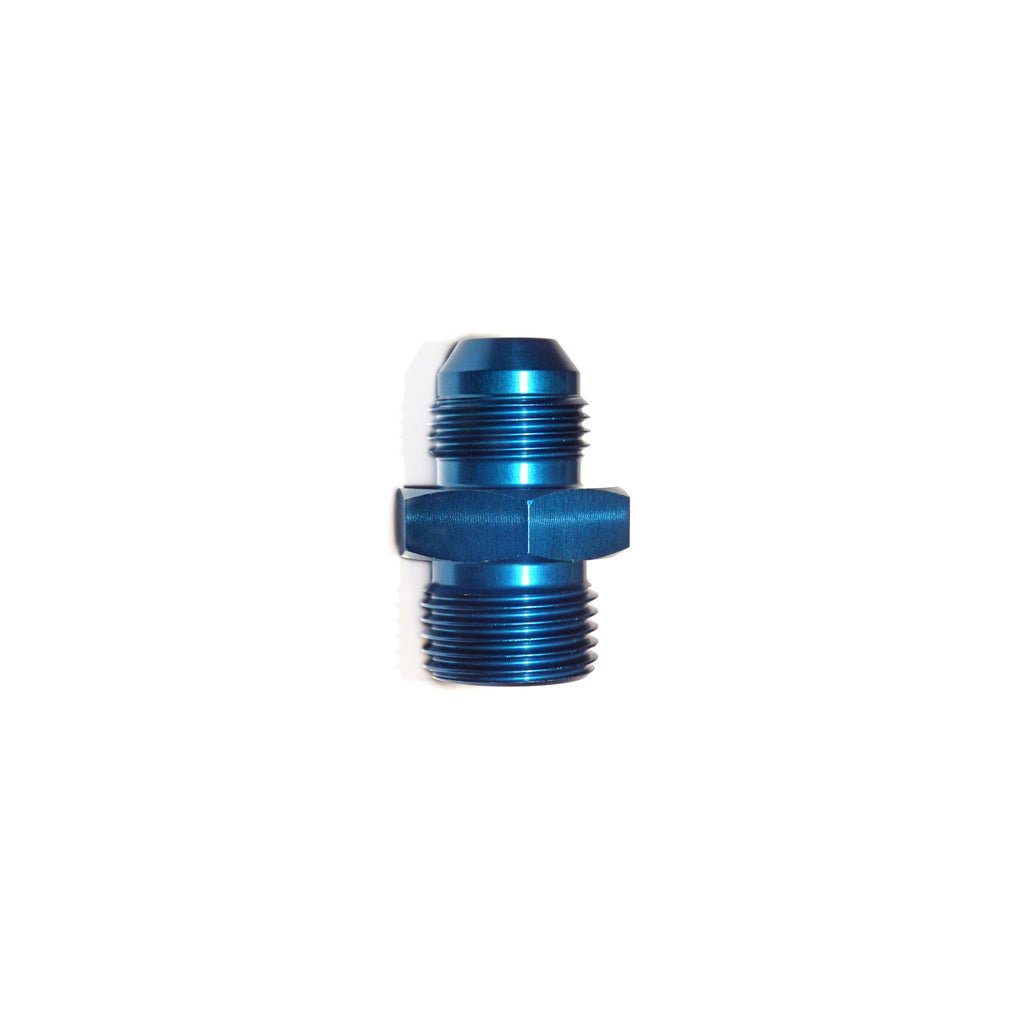 -8JIC x 1/2 BSP Straight Male/Male Alloy Fitting Blue