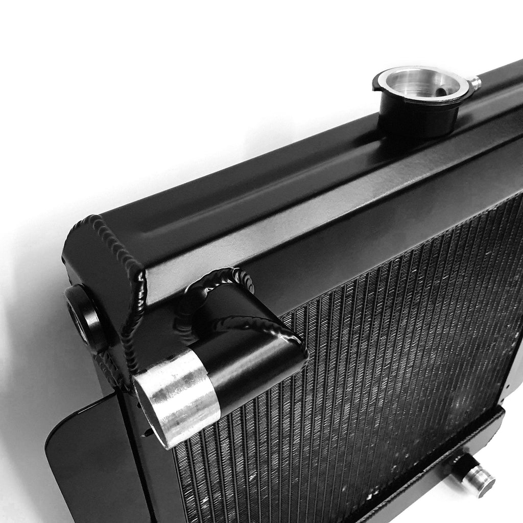 Pinto Black Alloy Radiator for Mk1/Mk2 Escort (Grille Side Fan) – C ...