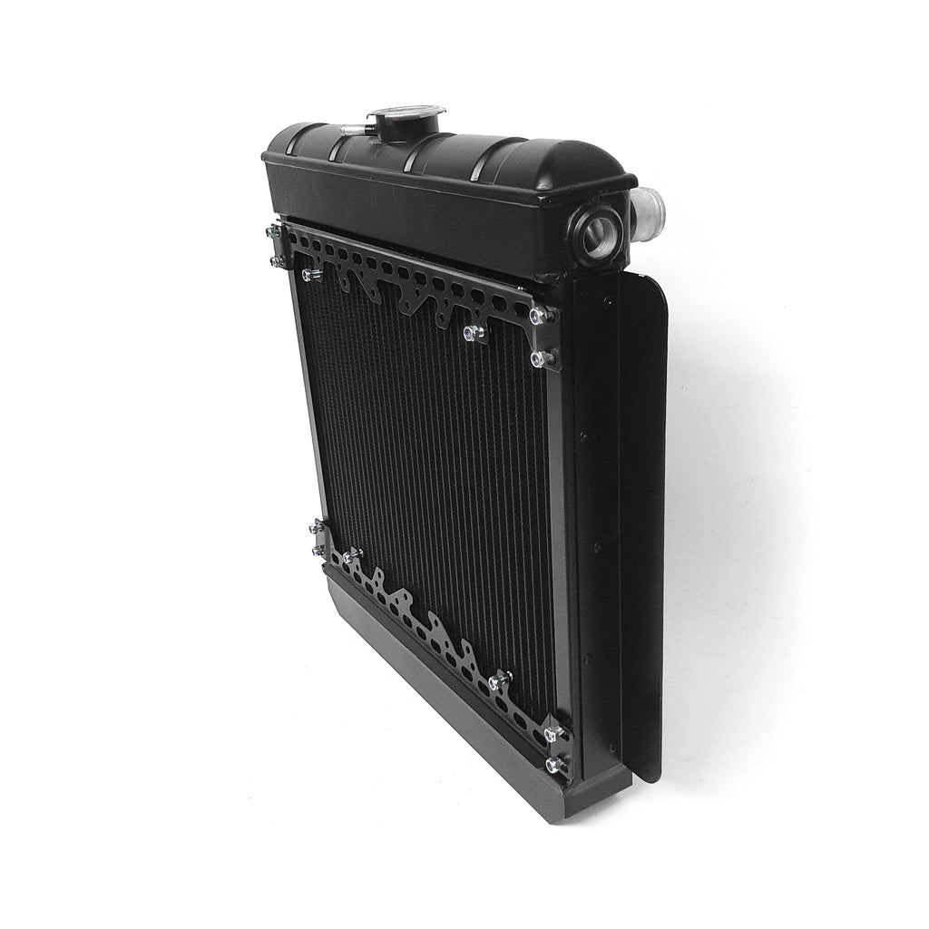 BDA Black Alloy Historic Radiator for Mk1/Mk2 Escort (Grille Side Fan ...