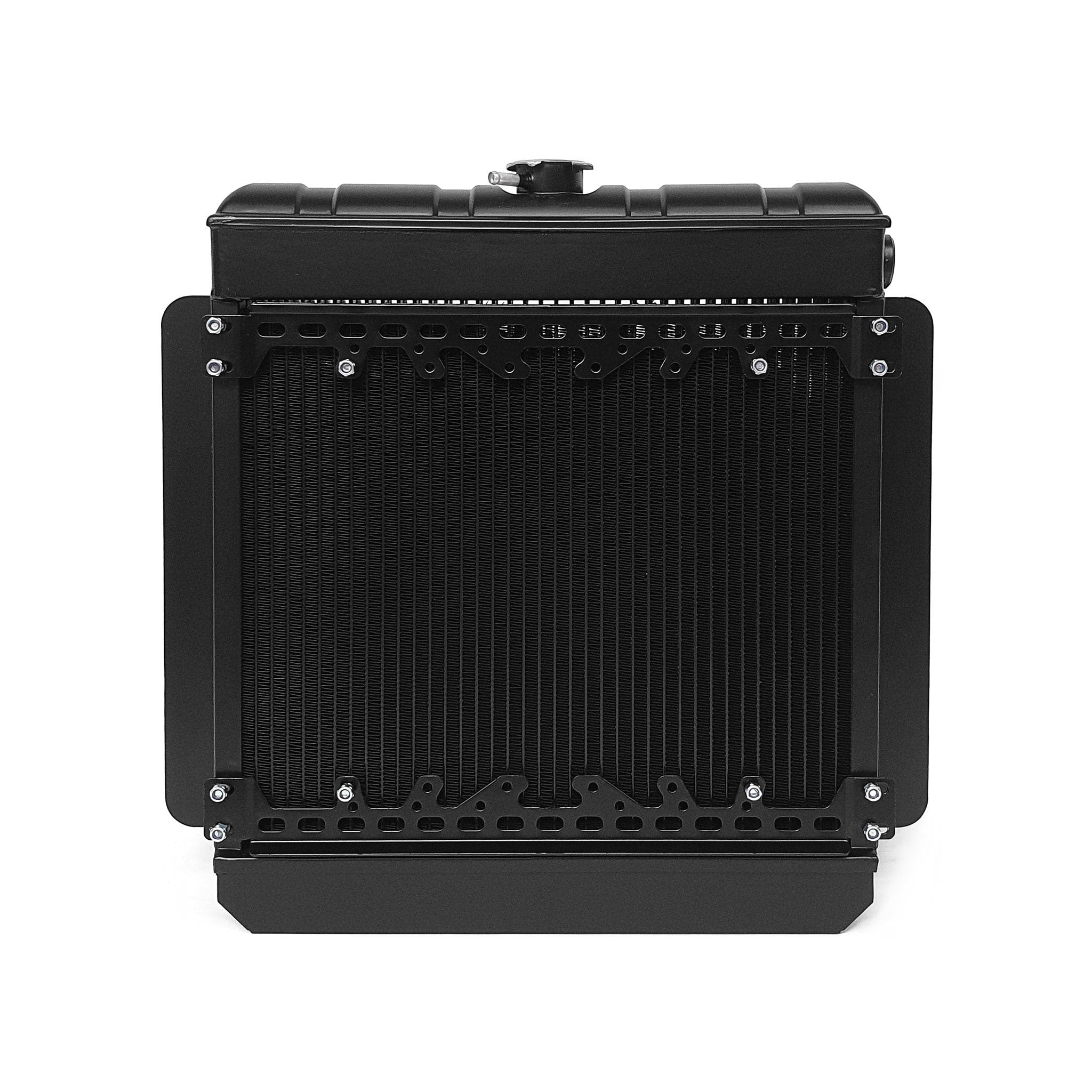 BDA Black Alloy Historic Radiator for Mk1/Mk2 Escort (Grille Side Fan ...
