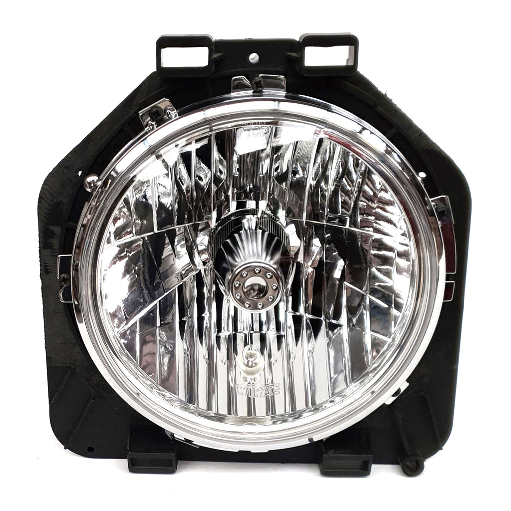 Mk2 Escort 7" Clear Headlamp (Bulb Shield) with Bucket, Inner Bowl & Outer Chrome Ring