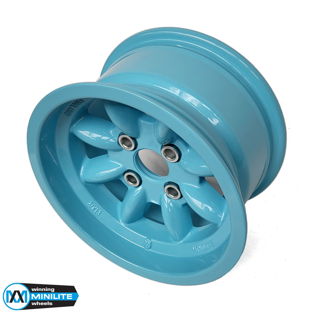 7.0x13" Minilite Wheel ET0 in Olympic Blue (Ford 4x108)