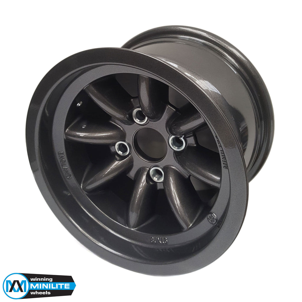 8.0x13" Minilite Wheel In Anthracite Grey (Ford 4x108)