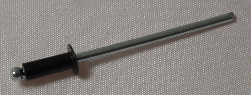 4.0 x 14mm Aluminium / Steel Black Domehead Rivet