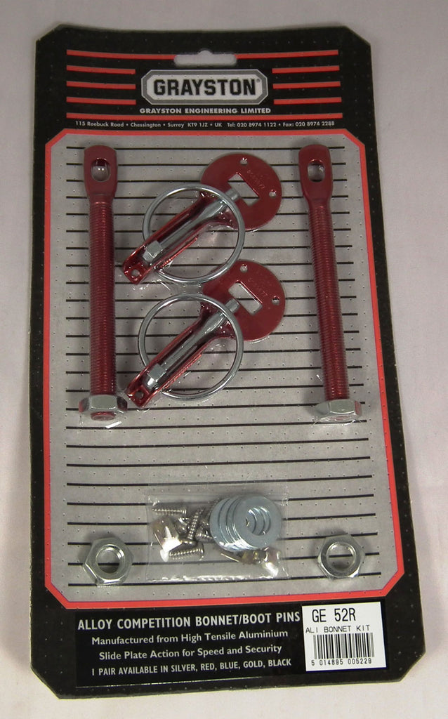 Bonnet Pin Kit in Red