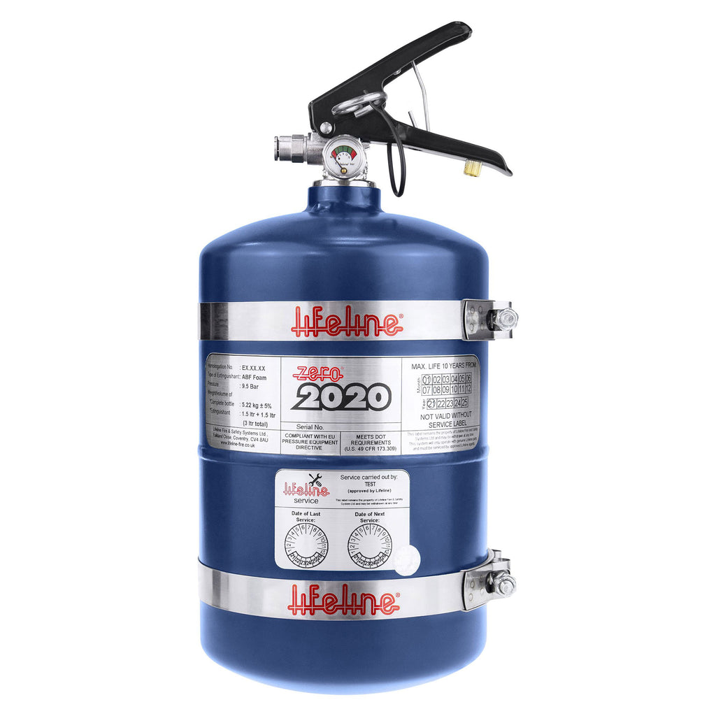 Lifeline 3 Litre Zero 2020 Blue Fire Extinguisher System – C