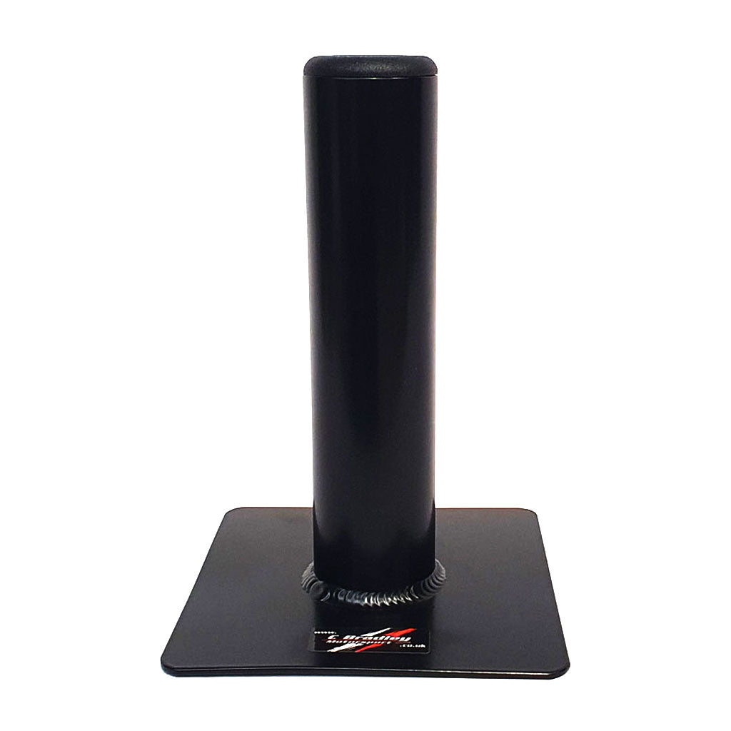 Black Alloy Spare Wheel Holder with 6" Square Base