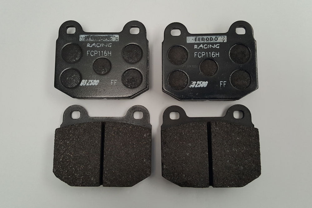Ferodo Racing FCP116H Rear Brake Pads with a DS2500 Compound suitable for Ford Escort Mark II