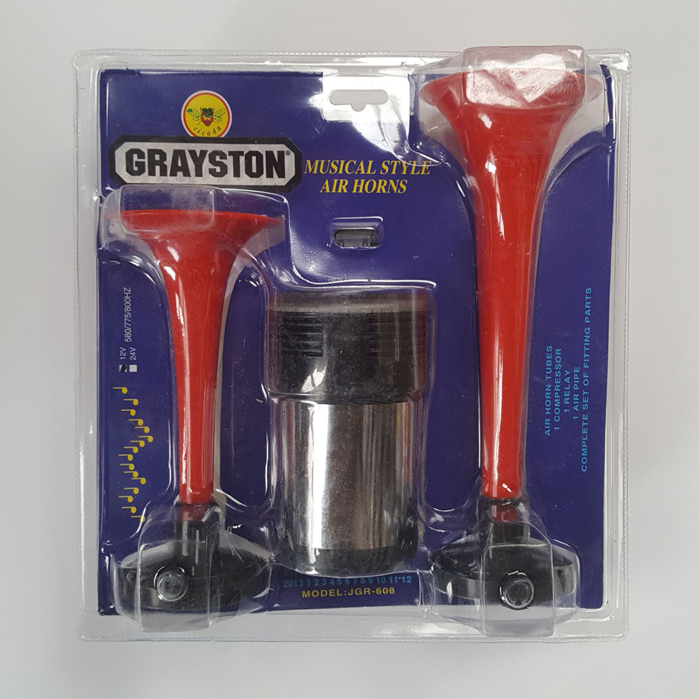 GE680 Grayston Musical Style Twin Air Horns 12V