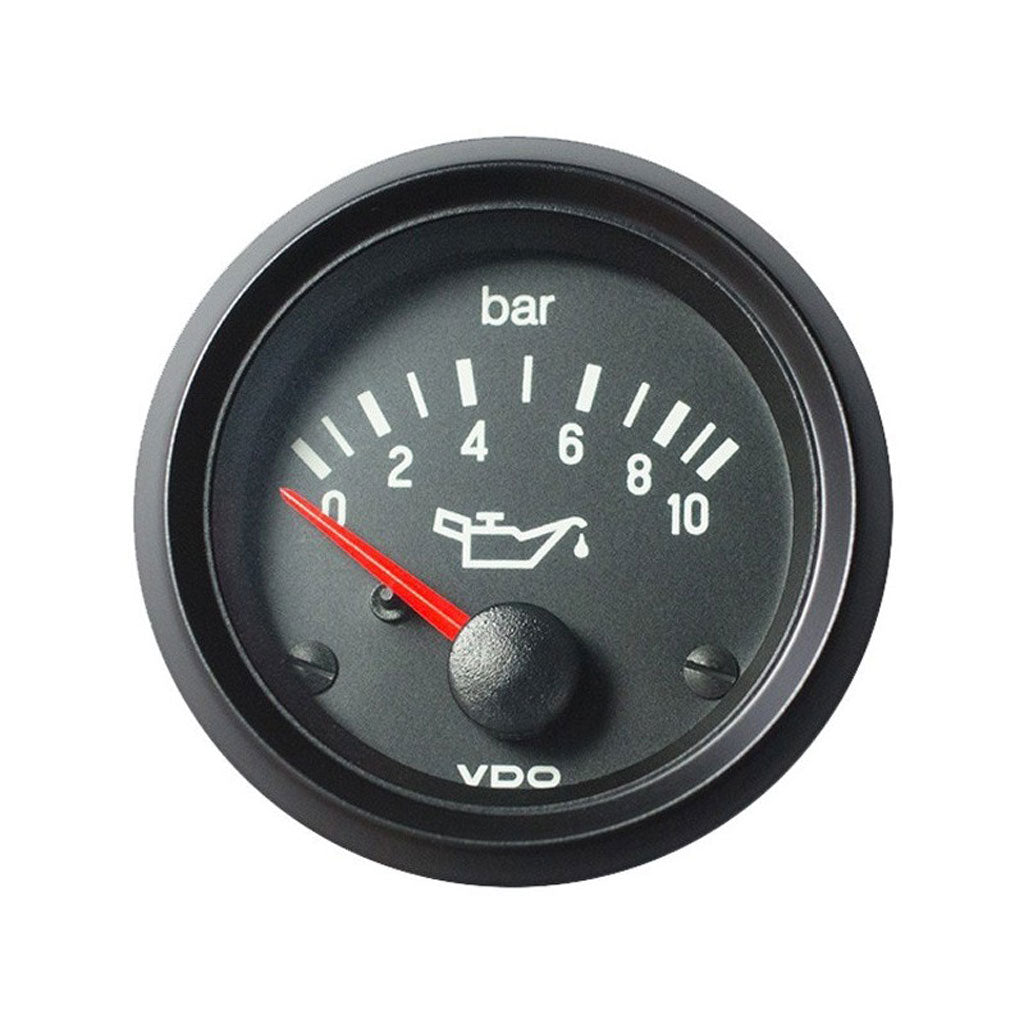 VDO Oil Pressure Gauge (0-10 Bar) Black