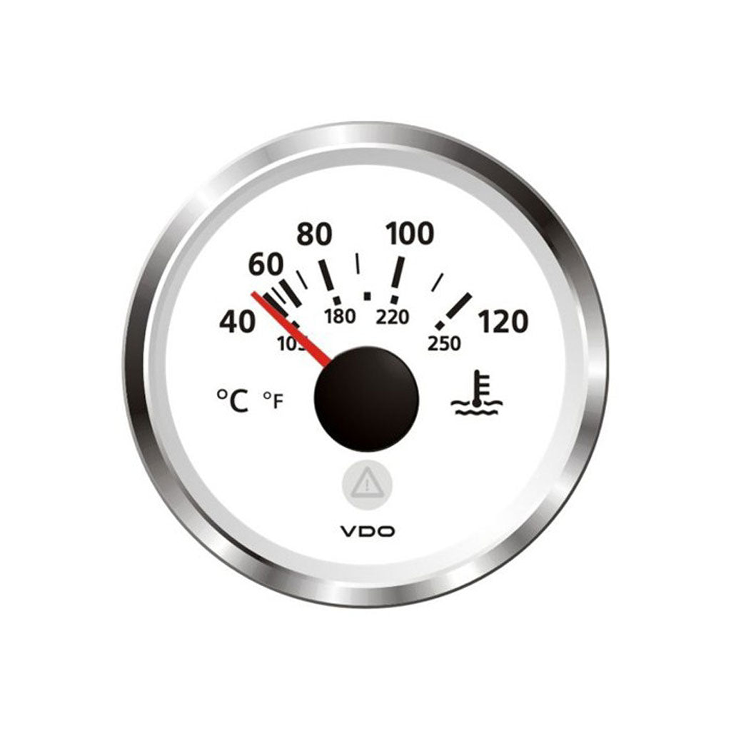 VDO Water Temperature Gauge (40-120 Deg) White
