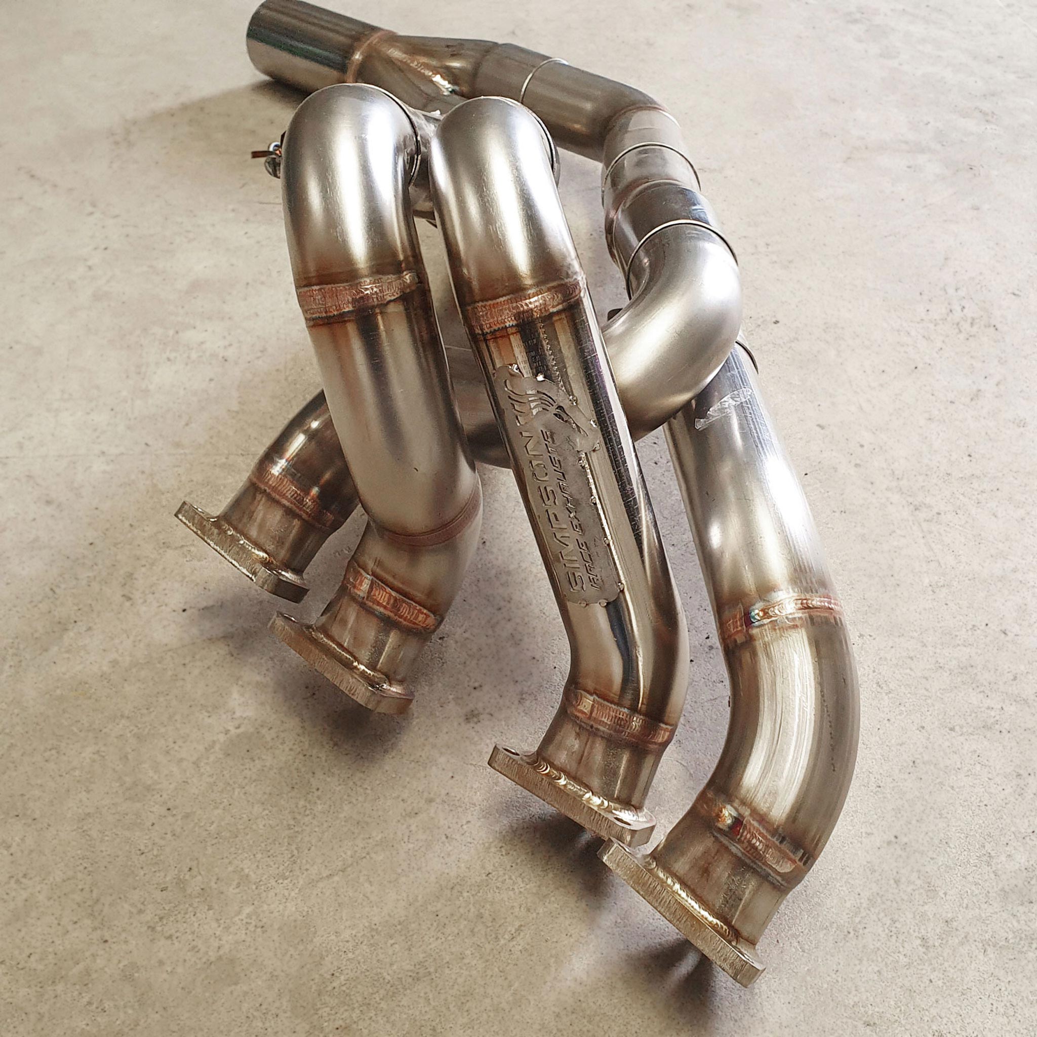 Mk1/Mk2 Escort BDA 3 Bolt Gravel Historic Stainless Steel Exhaust Mani ...