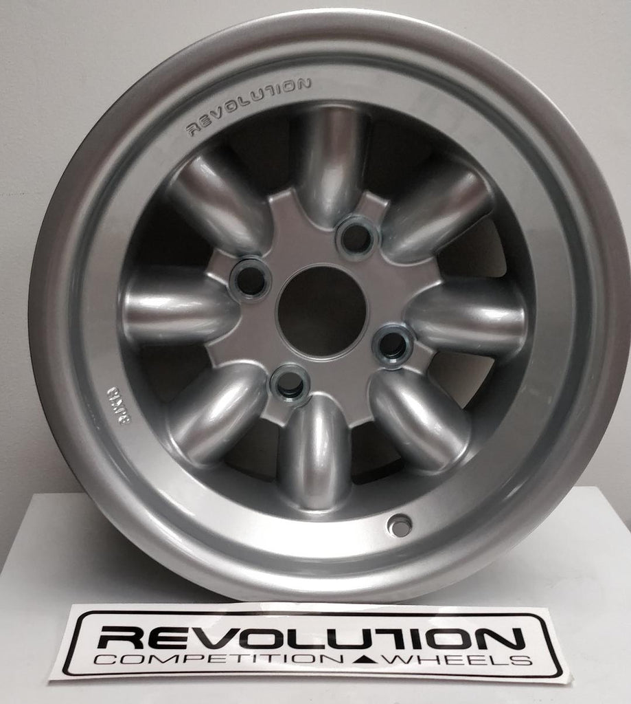 9.0x13" Revolution Wheel ET-12 in Silver (Ford 8 Spoke)