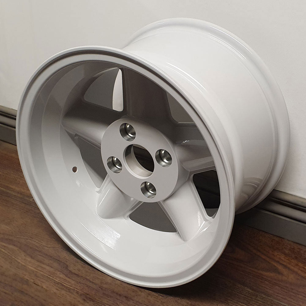 9.0x15" Revolution Wheel ET15 in White (Ford 5 Spoke)