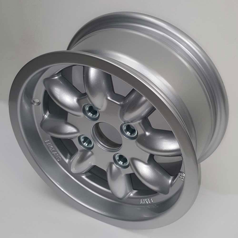 6.0" x 13" Minilite Wheel in Silver, available in offset ET15