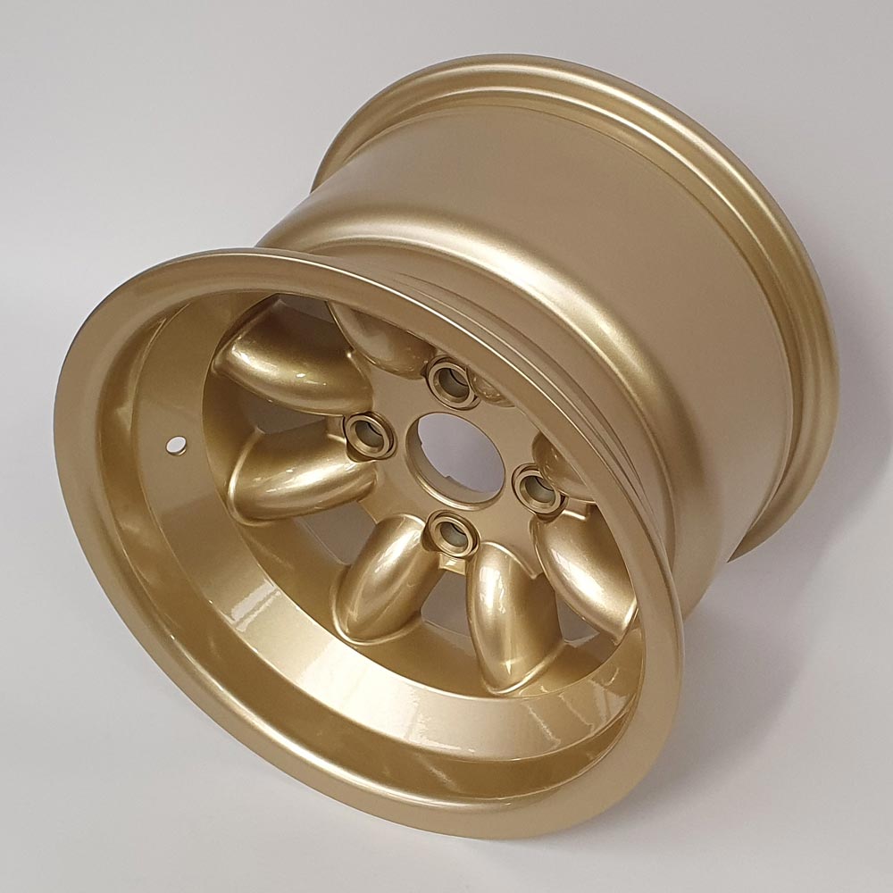 9.0" x 13" Revolution Competition Wheel in Gold, available in offset ET-12